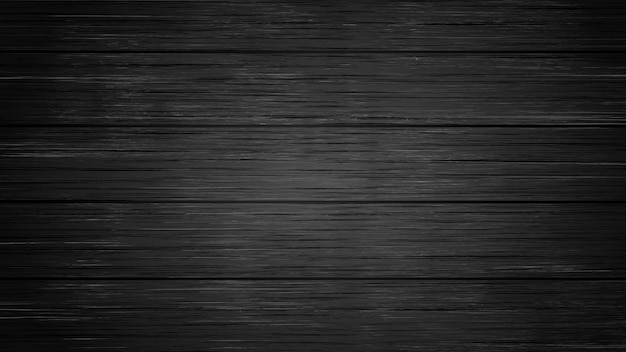 Vector black wood texture background