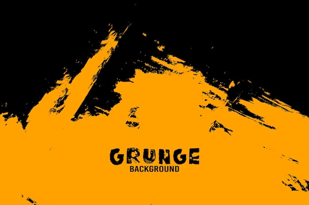 Sfondo grunge sporco astratto nero e giallo