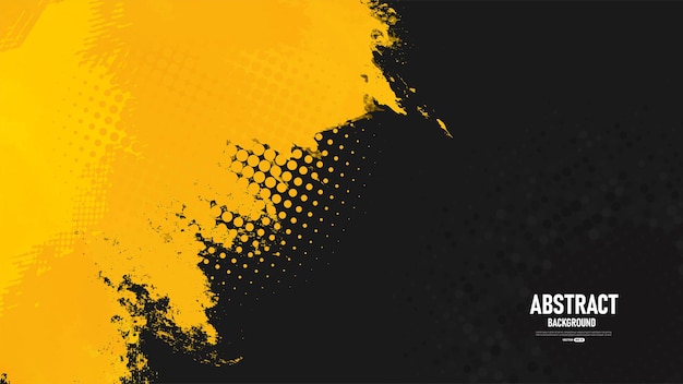 Black and yellow abstract grunge background