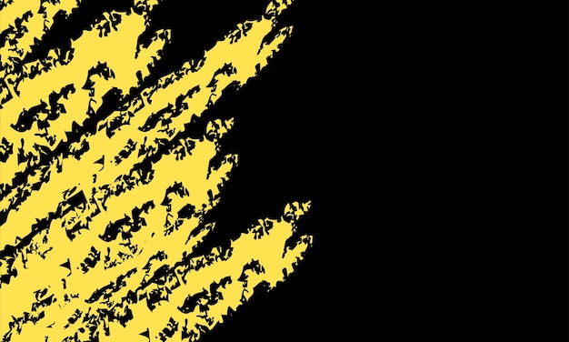 Black and yellow abstract grunge paint background