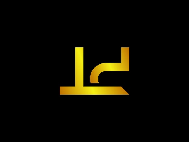 A black and yellow logo for a company called ld