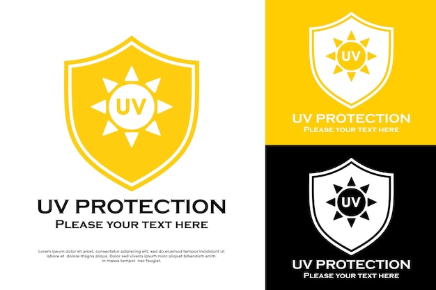 a black and yellow logo for protection and protection