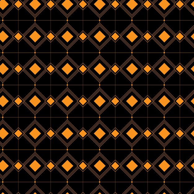 A black and yellow pattern with squares and lines