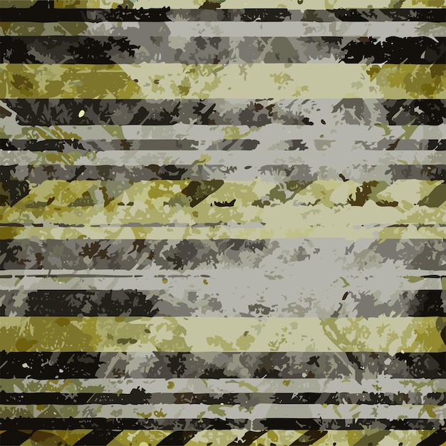 Vector black and yellow striped grunge texture