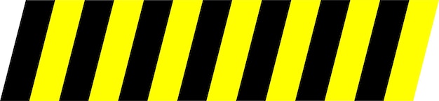 Black And Yellow Warning Stripe With Repeatable Pattern