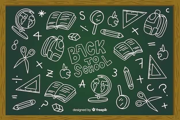blackboard back to school background