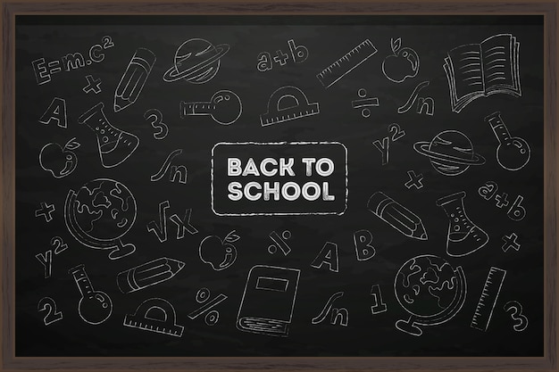 blackboard back to school background