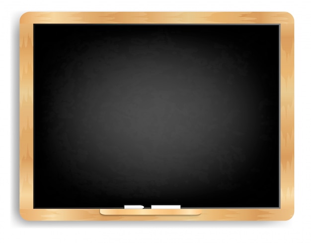  Blackboard horizontal with chalk 