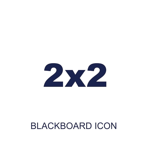 ベクトル ブラックボード アイコン 白い背景