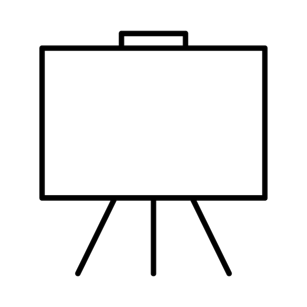 Vector blackboard line illustration