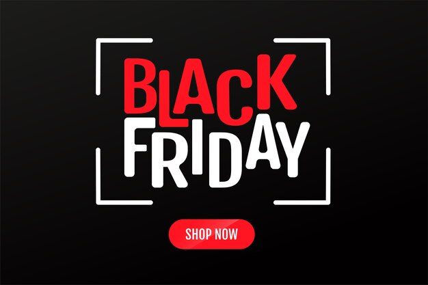 BlackFriday 텍스트 디자인 및 쇼핑 버튼. 온라인 판매 아이디어.