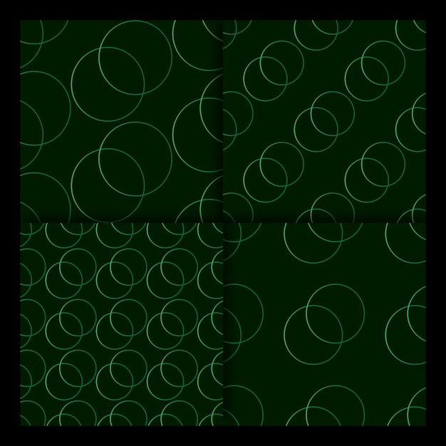 BlackGreen 그라데이션 원활한 패턴 설정 17