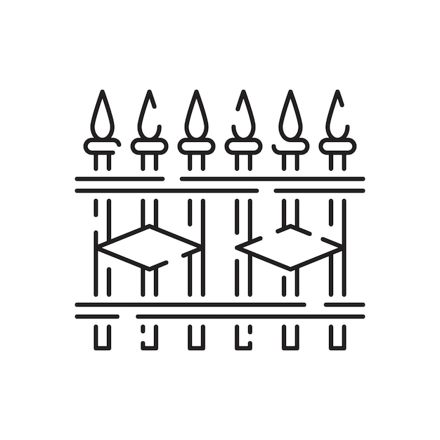Blacksmith line icon 일반 컬렉션의 Sledgehammer 아이콘 흰색 배경에 격리된 벡터 망치 개요 아이콘 웹 및 모바일 기호