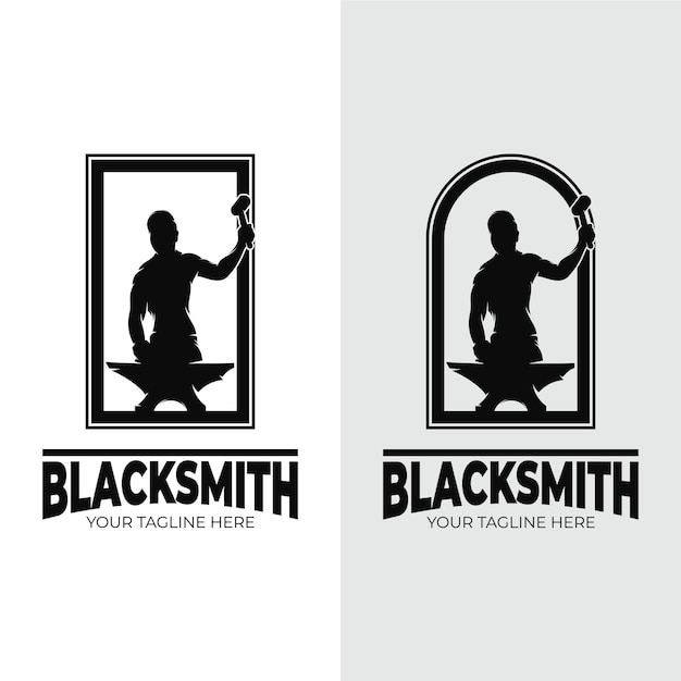 Blacksmith logo design inspiration vector