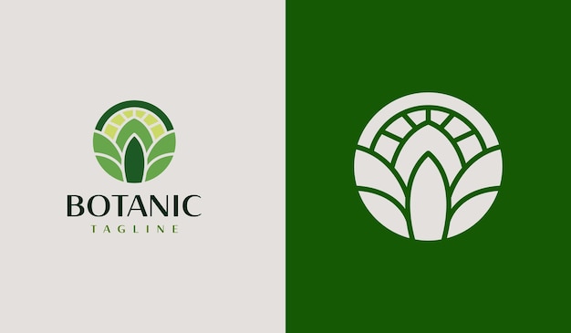 Blad bloem plant landbouw logo universeel creatief premium symbool vector teken pictogram logo sjabloon vector illustratie
