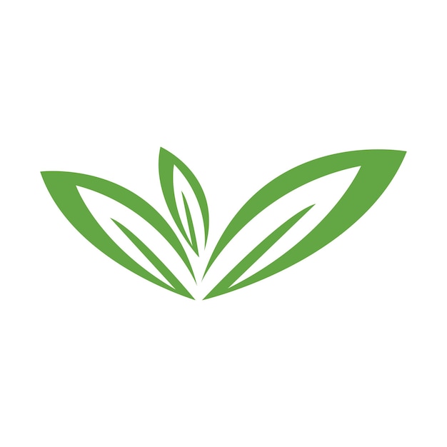 Blad ecologie logo en vector sjabloon