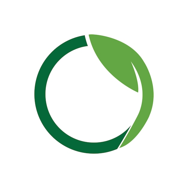 Blad ecologie logo en vector sjabloon