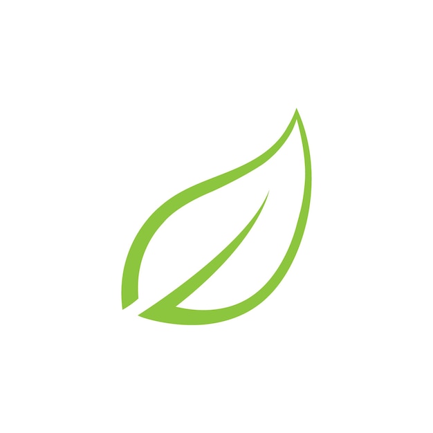 Blad ecologie logo en vector sjabloon