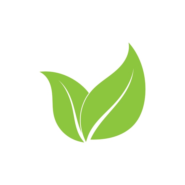 Blad ecologie logo en vector sjabloon