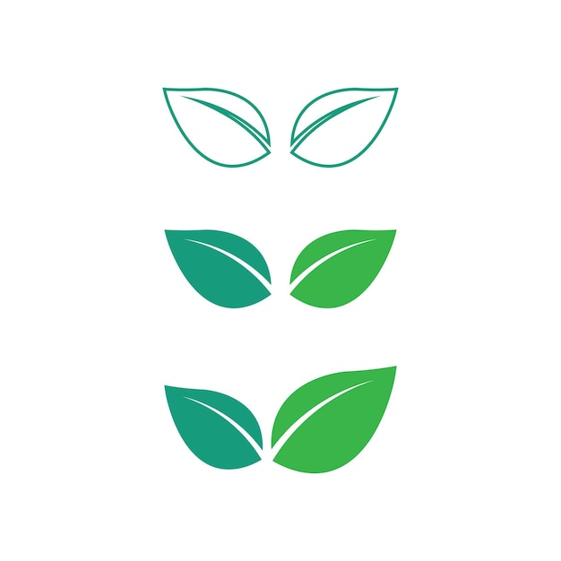 BLAD- EN NATUURBOOM LOGO VOOR BUSINESS VECTOR GROEN PLANT ECOLOGIE ONTWERP ICOON