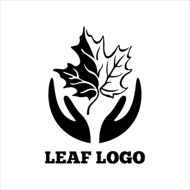 Blad logo illustratie vector ontwerp