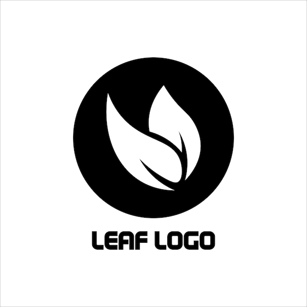 Blad logo illustratie vector ontwerp