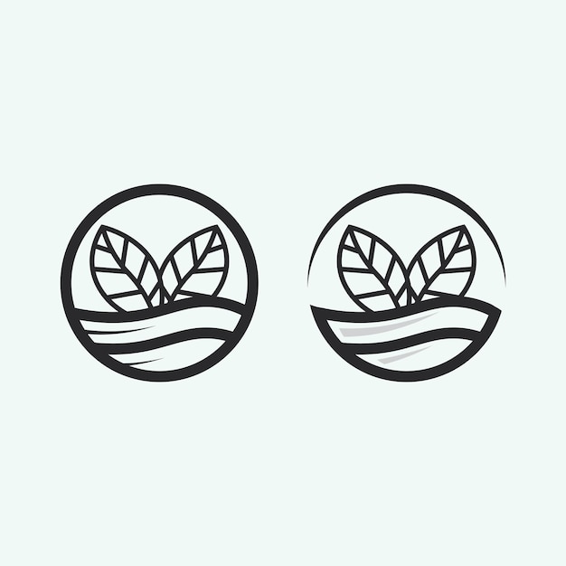Blad logo ontwerp vector voor natuur symbool sjabloon bewerkbare groene blad logo ecologie natuur element vector icon