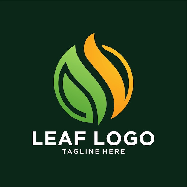 Blad logo ontwerp