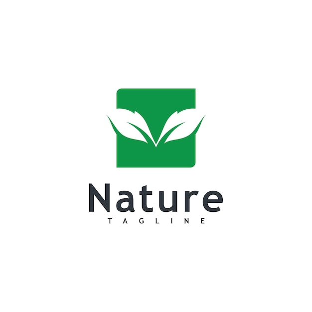 Vector blad logo vector natuur symbool sjabloonontwerp