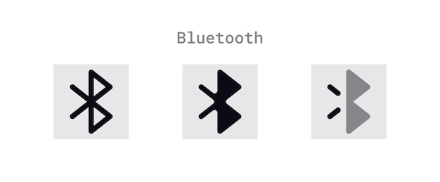 Blad met Bluetooth-pictogrammen