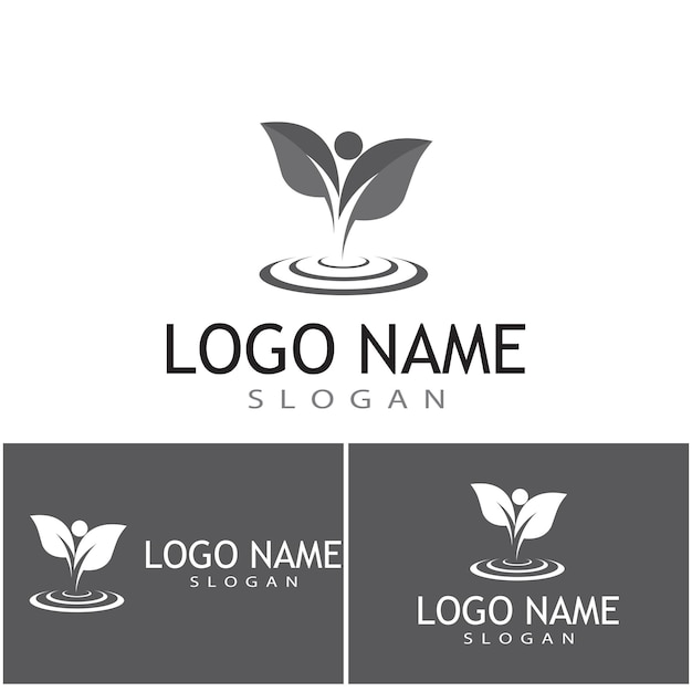 Blad pictogram vector illustratie ontwerp logo sjabloon