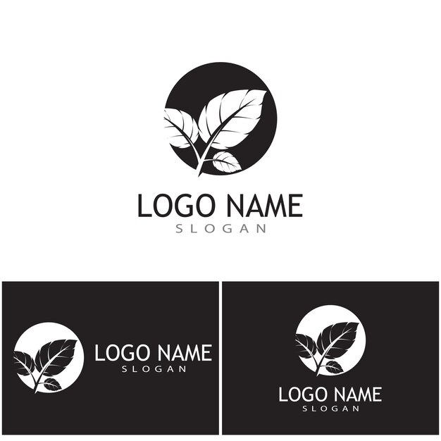 Blad pictogram Vector illustratie ontwerp Logo sjabloon