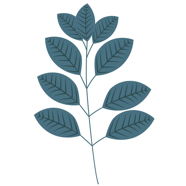 Blad plat ontwerp geïsoleerde vector