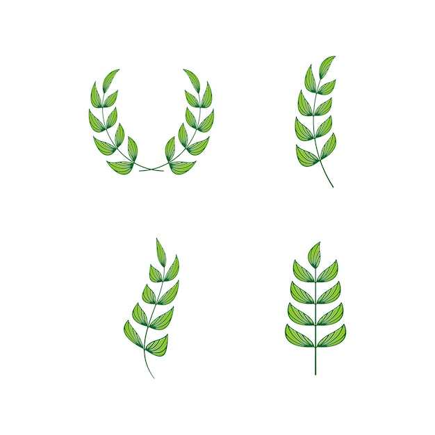 blad tak logo pictogram ontwerp sjabloon vector