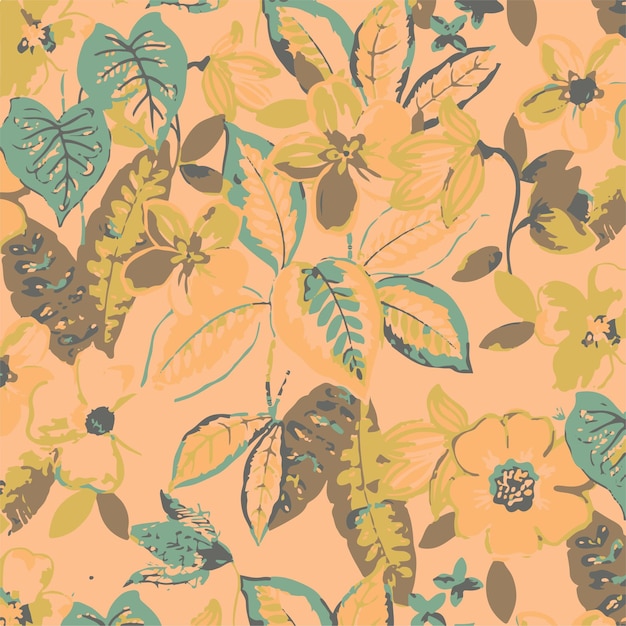 blad textiel illustratie plantkunde decoratie ontwerp bloem natuur patroon achtergrond blosso