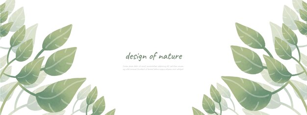 Bladeren bakground ontwerp vector voor ecologie