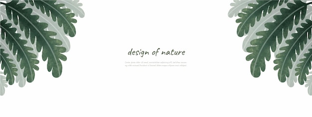 Bladeren bakground ontwerp vector voor ecologie
