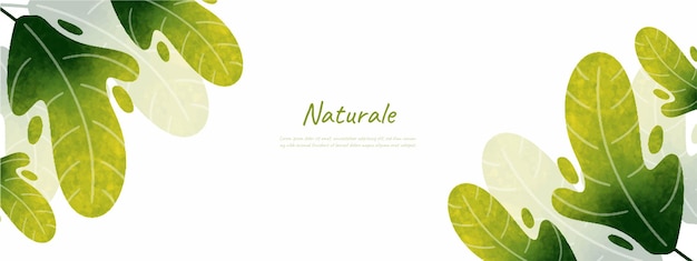 Bladeren natuur achtergrond ontwerp vector voor ecologie natuur achtergrond