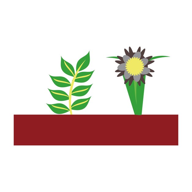 bladeren plant ecologie pictogram vector illustratie ontwerp grafische platte en eenvoudige stijl Bloem en bladeren