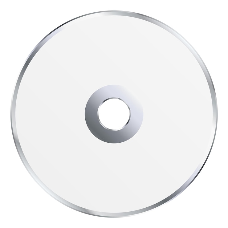Vector blanco cd-model wit compact disk-record