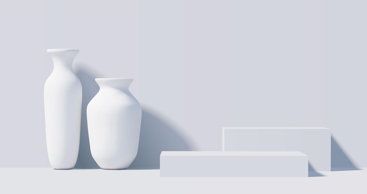 Vector blank 3d podium 