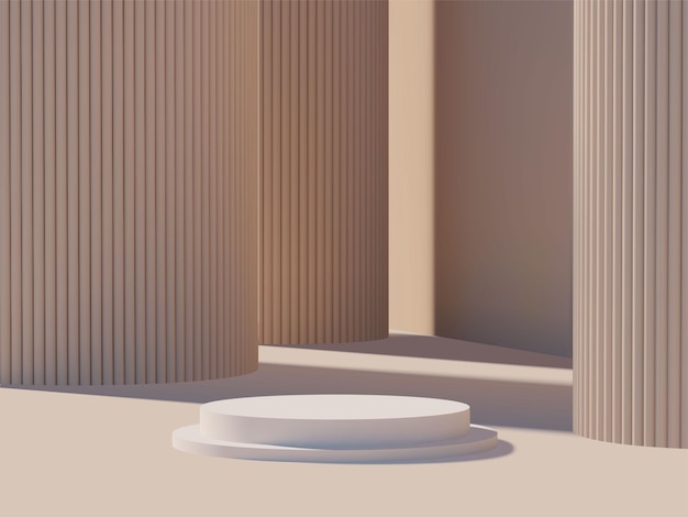 Vector blank 3d podium