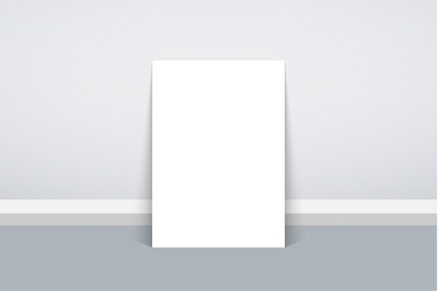 Vector blank a4 paper mockup template