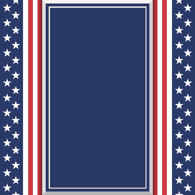 Blank abstract american background. poster or brochure template.  illustration.