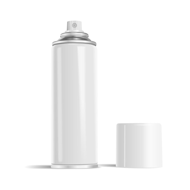 Vector blank aerosol can