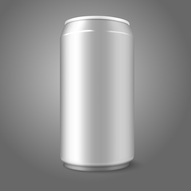 Blank aluminium can, for different designs of beer