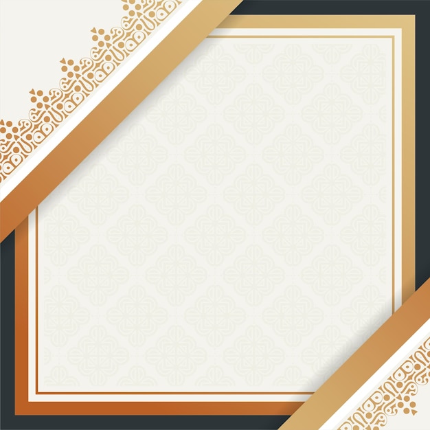 Vector blank background of luxurious gold ornaments