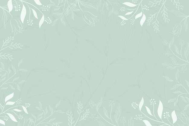 Vector blank background with floral frame abstract for wallpaper, card greeting, poster, design, cover