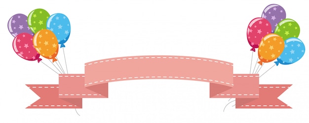 a blank banner on white background