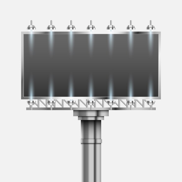 Vector blank big billboard for advertisement
